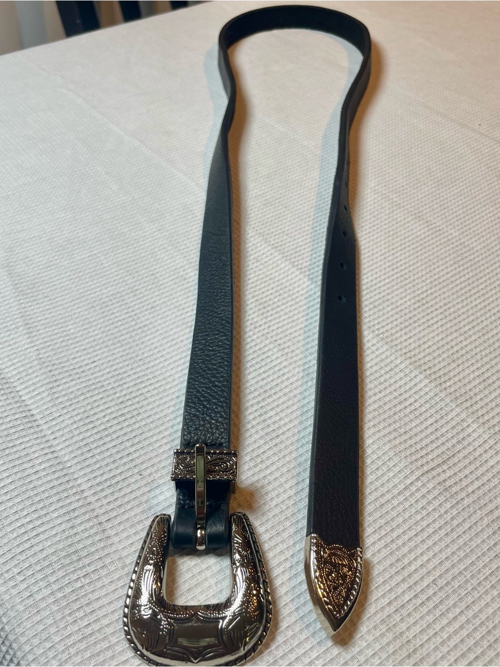 B-Low The Belt Women's Black Western
Belt Small Adjustable Buckle Silver - Picture 8 of 9